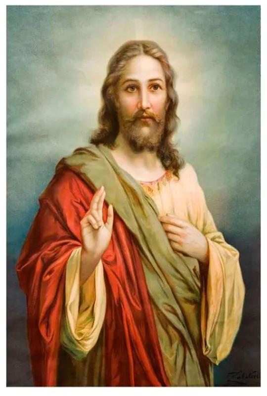 Quadro Decorativo Jesus Cristo - KF 48198 40x60 (Moldura 520)