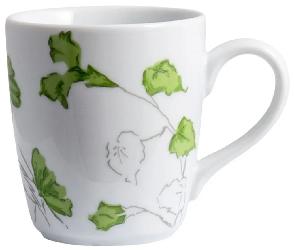 Caneca 225Ml Porcelana Schmidt - Dec. Caioba 2403