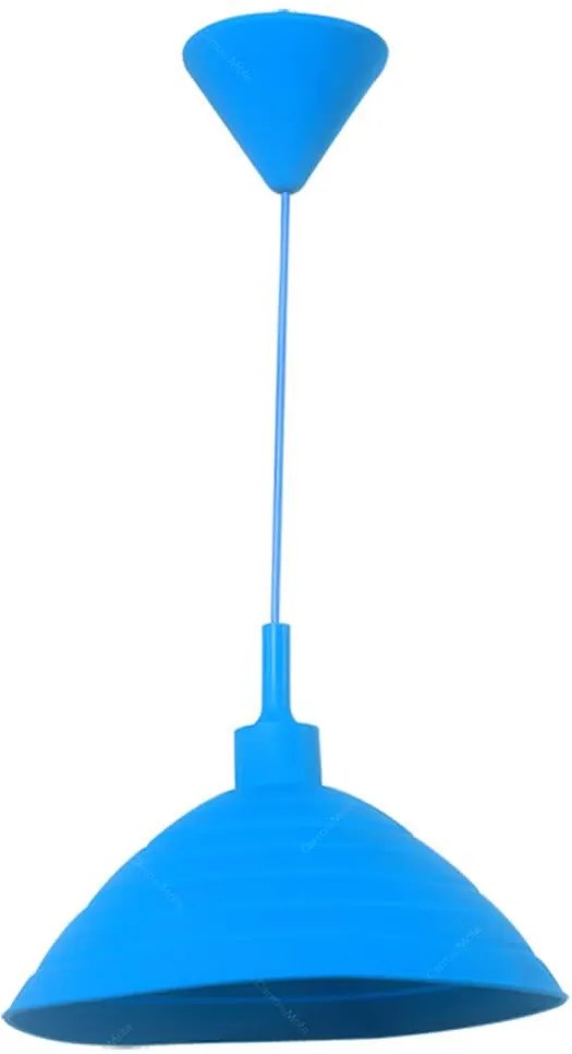 Luminária de Teto Round Shape Azul em Silicone - Urban - 24x15 cm