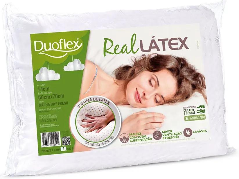 Travesseiro LS1104 Real Látex Duoflex