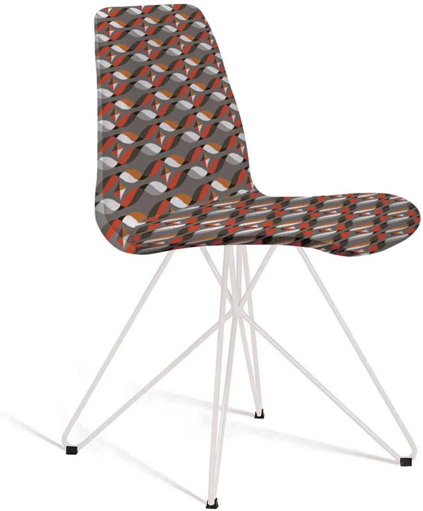 Cadeira Eames Base Aço Carbono Daf Colorido Cinza