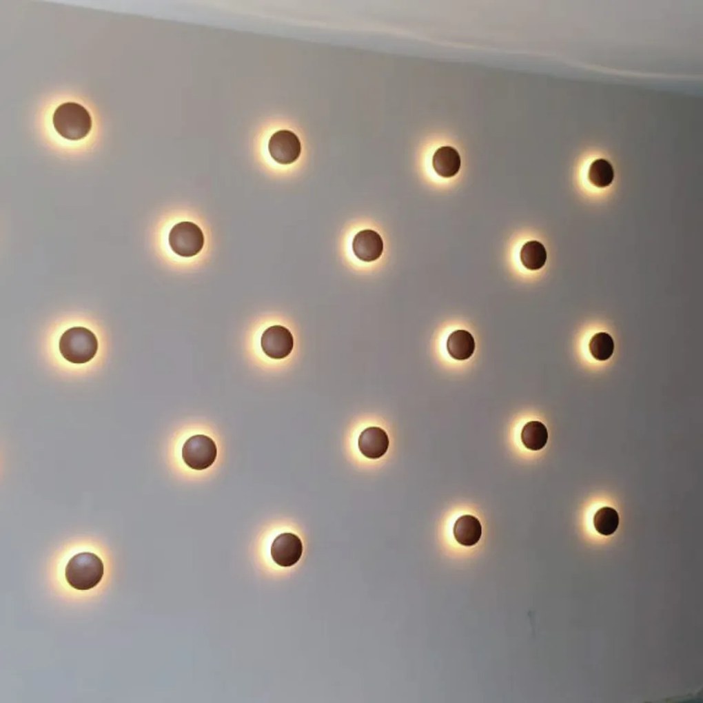 Arandela Galáxia 1Xpci Led 5W 220V Ø12X5Cm | Usina 5799/1 (MT-M Mate Metálico)