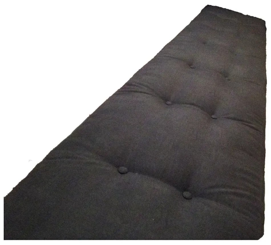 Colchonete Futon Dobravel Enrolavel 120X40X13Cm Orthovida (Preto)