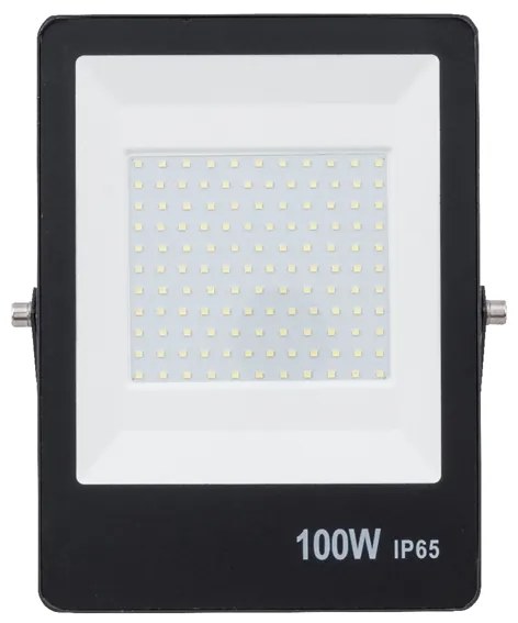 Projetor Led Ultrafino Preto 100w 6500k Ip65