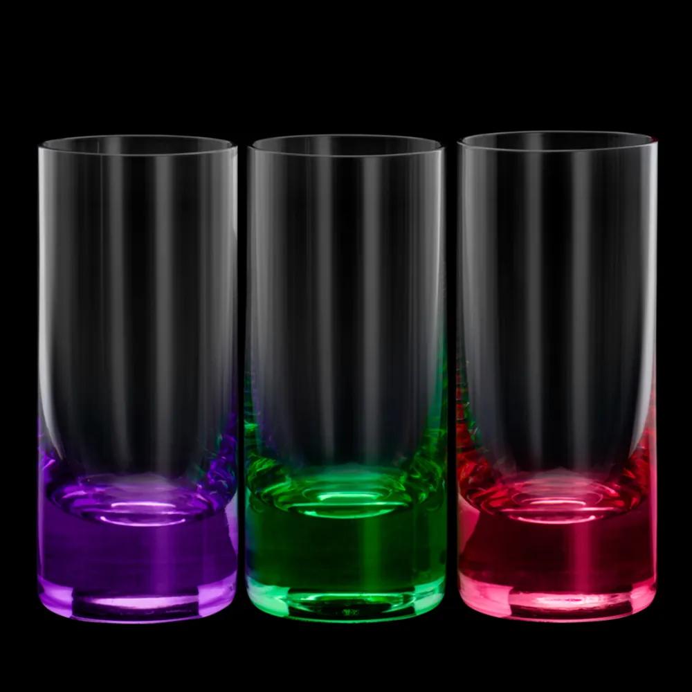 Conjunto 6 Copos de Cristal Ecológico Para Shot Set-Bar 65ml – Linha Favorit Coloridos