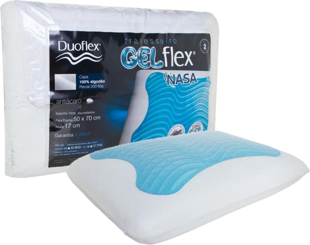 Travesseiro Duoflex Nasa Alto Gel Flex Branco