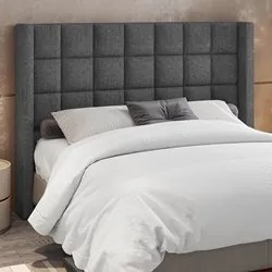 Cabeceira Cama Box Casal King 195cm Pisa P02 Linho Cinza - Mpozenato