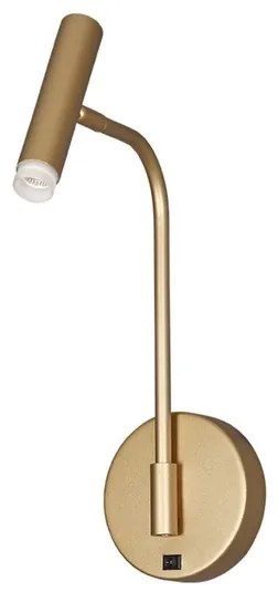 Arandela Led Metal 3W 3000K Zione - DOURADO