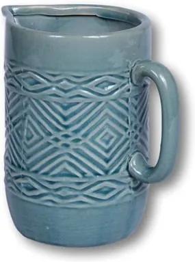 Jarra Elron em Cerâmica - Verde - 18x12x17,5cm