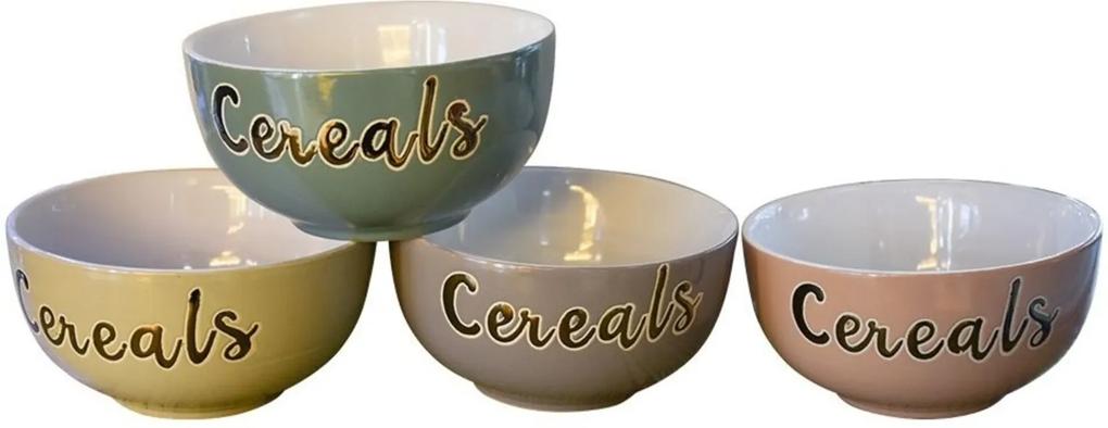 Bowl Cereals Jogo C/4 Tigelas Kasa Ideia