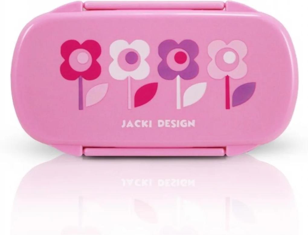 Pote para Lanche Infantil Flor Jacki Design Sapeka Rosa