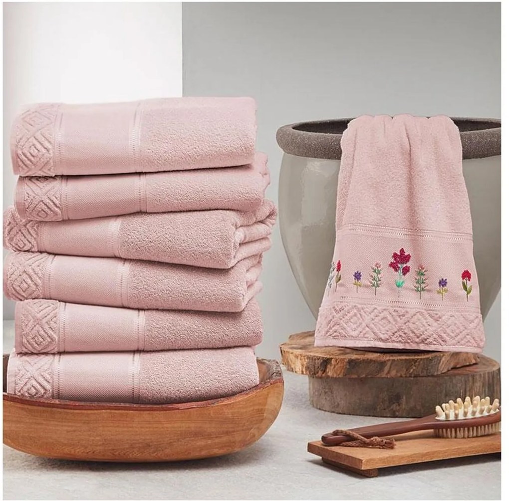 Toalha de Banho Teka - Coleção Provence - Rosa Claro #683