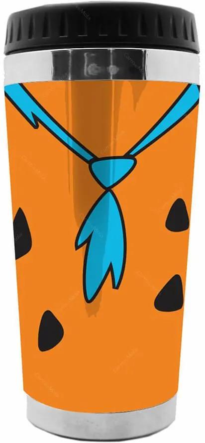 Copo Térmico Hanna Barbera Flintstones Fred Body Laranja - Urban