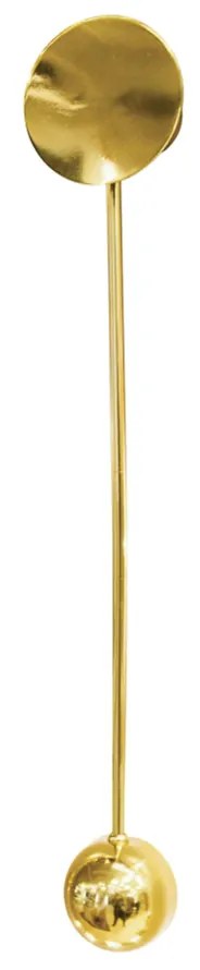 Arandela Conchiglia 1Xpci Led 5W 11X63X9Cm | Usina 5797/70 (AV-M - Avelã Metálico, 110V)