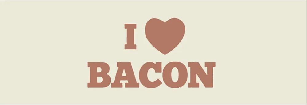 Tapete de Cozinha, I Love Bacon - Passadeira