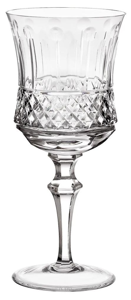 Taça de Cristal Lapidado Artesanal p/ Água - Transparente - 69  Incolor - 69