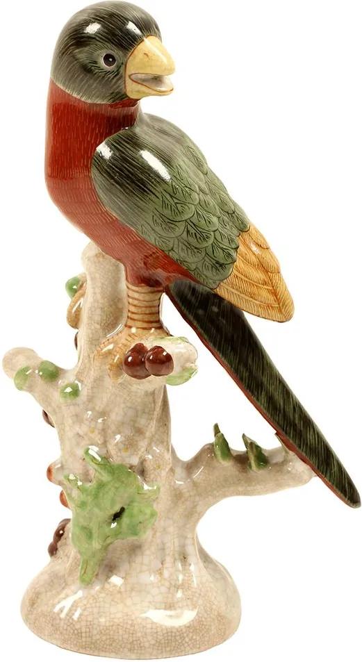 Escultura Decorativa de Porcelana Pássaro Broome