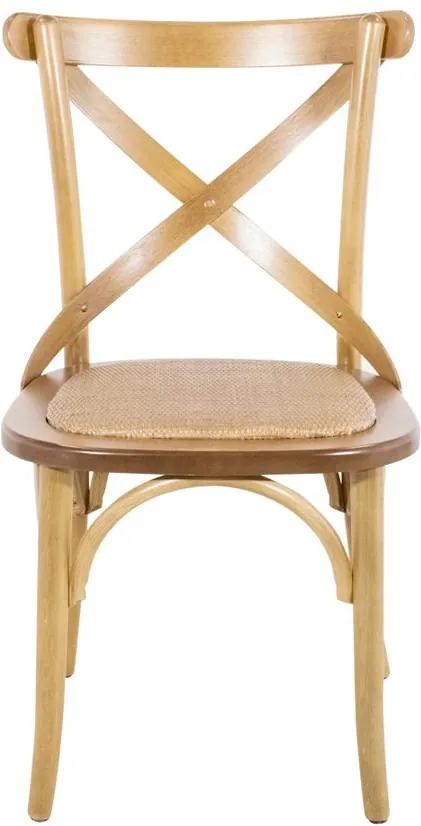 Cadeira de Jantar X Espanha com Rattan - Wood Prime TT 33249
