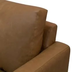 Sofá 4 Lugares Para Sala Living 282cm Merli L08 Couro Camel  - Mpozena