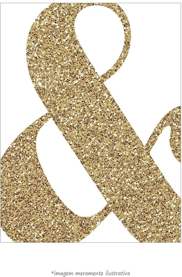 Poster Ampersand Glitter (20x25cm, Apenas Impressão)