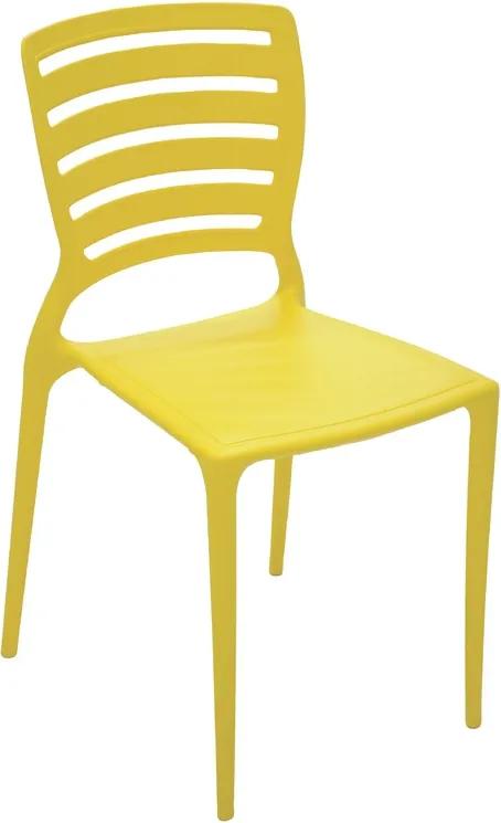 Cadeira Sofia Encosto Horizontal Amarelo Summa - Tramontina
