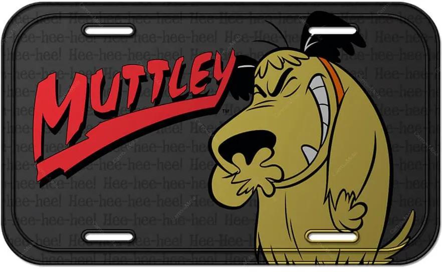 Placa de Parede Hanna Barbera Wacky Race Muttley Cinza - Urban
