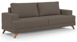 Sofá 2 Lugares 160cm Living Pés Curvos Santi D05 Bouclé Capuccino - Mp