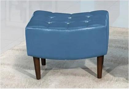 Puff Decorativo Sandy 60cm Azul Metalizado - Perfan