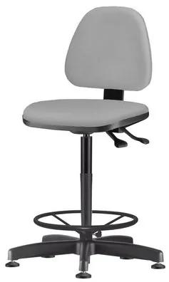 Cadeira Sky Assento Crepe Cinza Claro Base Caixa Fixa Metalica Preta - 54816 Sun House