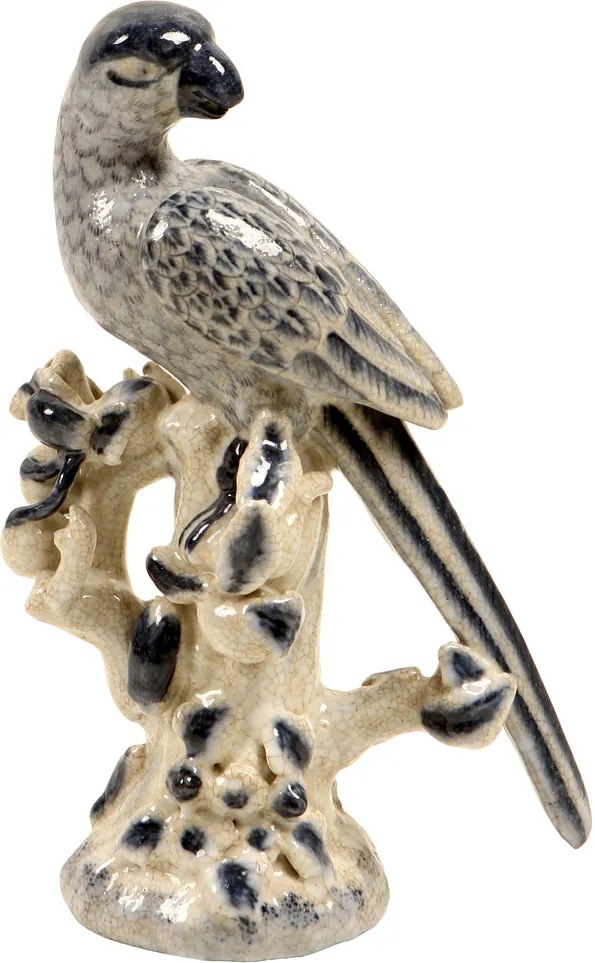 Escultura Decorativa de Porcelana Pássaro Queensland