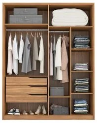 Guarda Roupa Casal 4 Portas 4 Com Espelhos Attore D02 Amendola Touch -
