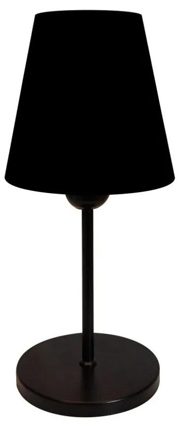 Abajur de cabeceira md-2005pr cúpula em tecido preto