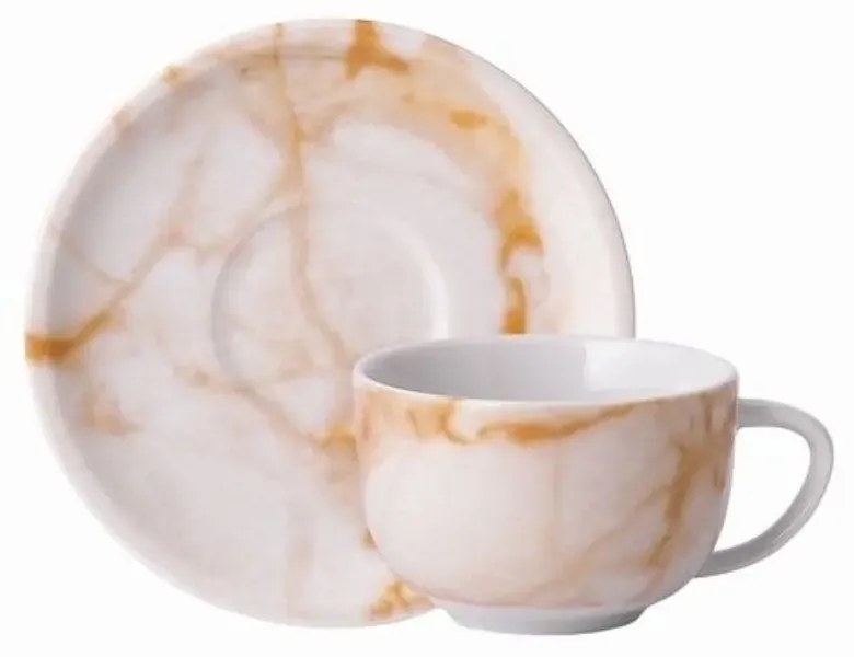 Xícara Café Com Pires 100 Ml Porcelana Schmidt - Dec. Cambuí 2399