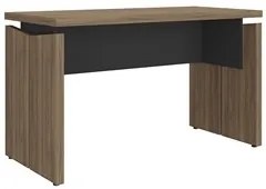 Mesa Para Escritório Home Office 145cm Corp A06 Nogal/Preto  - Mpozena