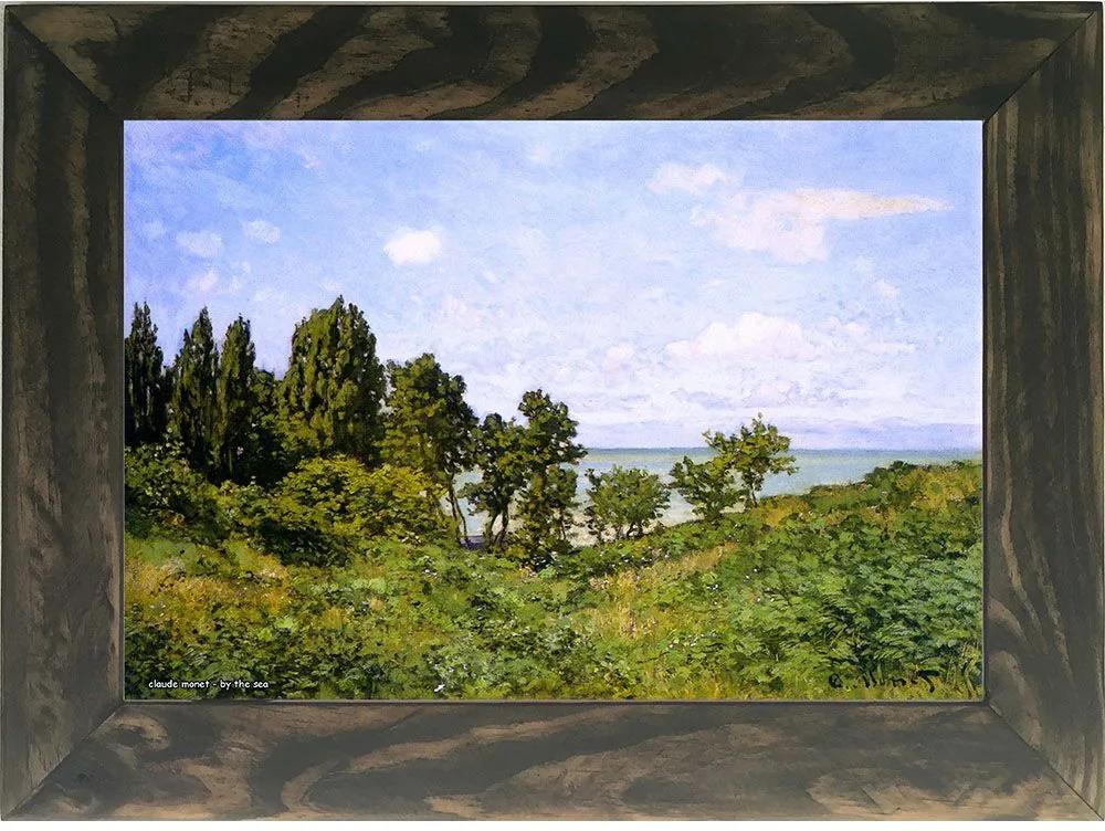 Quadro Decorativo A4 By the Sea - Claude Monet Cosi Dimora