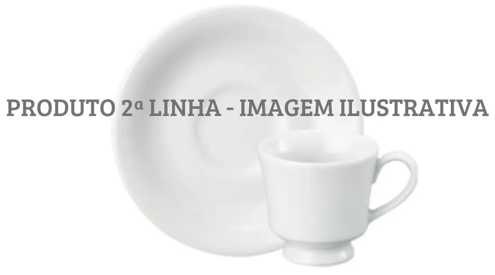 Xicara Café Com Pires 60Ml 2ª Linha Porcelana Schmidt - Mod. Itamaraty 292