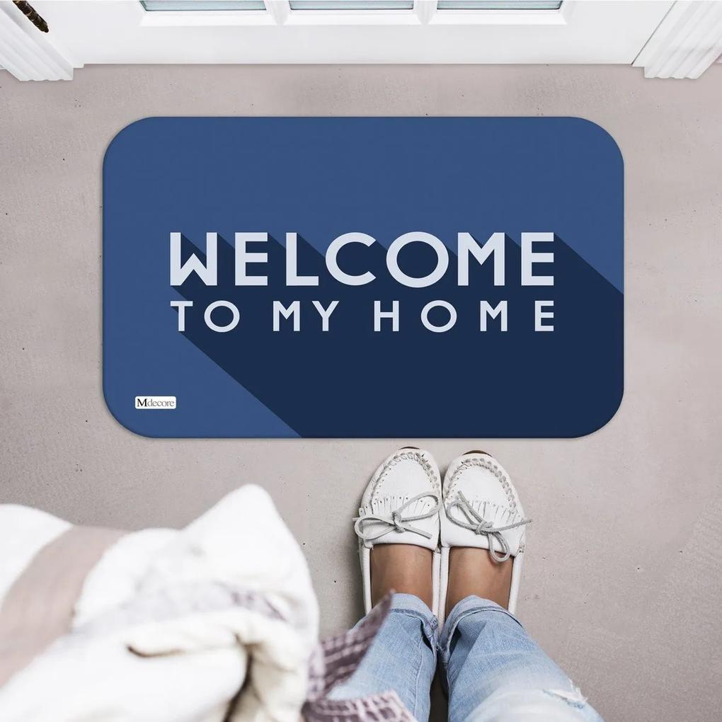 Tapete Decorativo Azul Welcome To My Home40x60cm