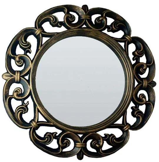 Espelho Redondo Vênus 60x60x4cm Ouro Velho