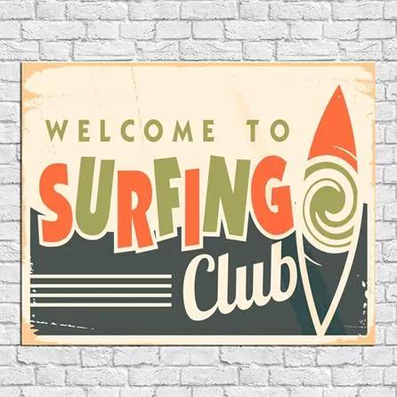 Quadro Decorativo Surfing Club 040