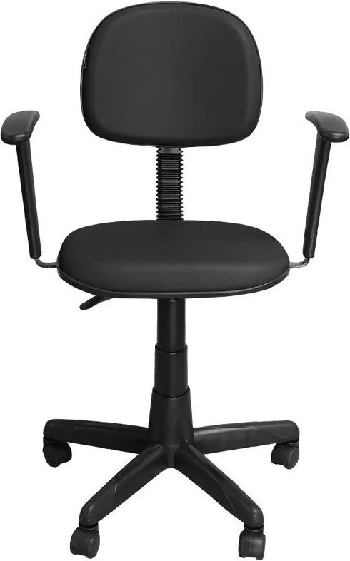 Cadeira para Escritório CS-03 Couro Preto - Pethiflex