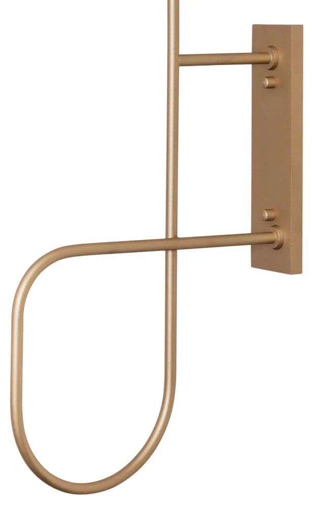 Arandela Trombone 20X27,3X71,4Cm 1Xe27 Alumínio E Globo Ø20Cm | Usina... (AO-F - Azul Ocenao Fosco, AMBAR)