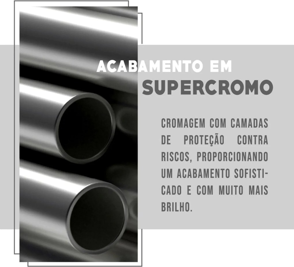 Cadeira Tubo Cromado Encosto Noce Tecido Bege Carraro