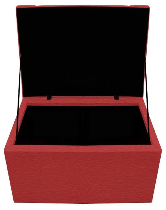 Calçadeira Copenhague 90 cm Solteiro Corano Vermelho - ADJ Decor