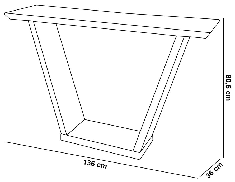 Aparador Sala Estar 136cm Tampo MDF c/ Vidro Lótus D04 - D'Rossi - Trufa/Preto