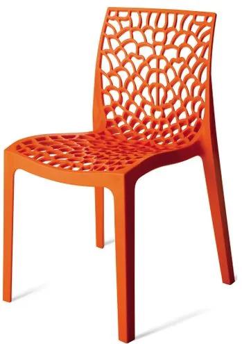 Cadeira Gruver Polipropileno Laranja - 15117 Sun House