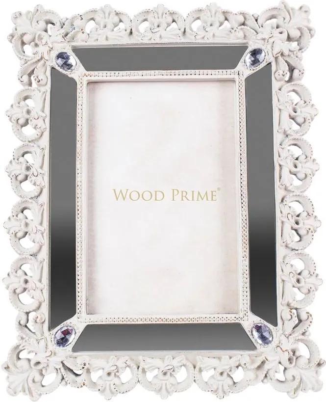 Porta-Retrato Espelhado 10x15 Branco - Wood Prime 35302