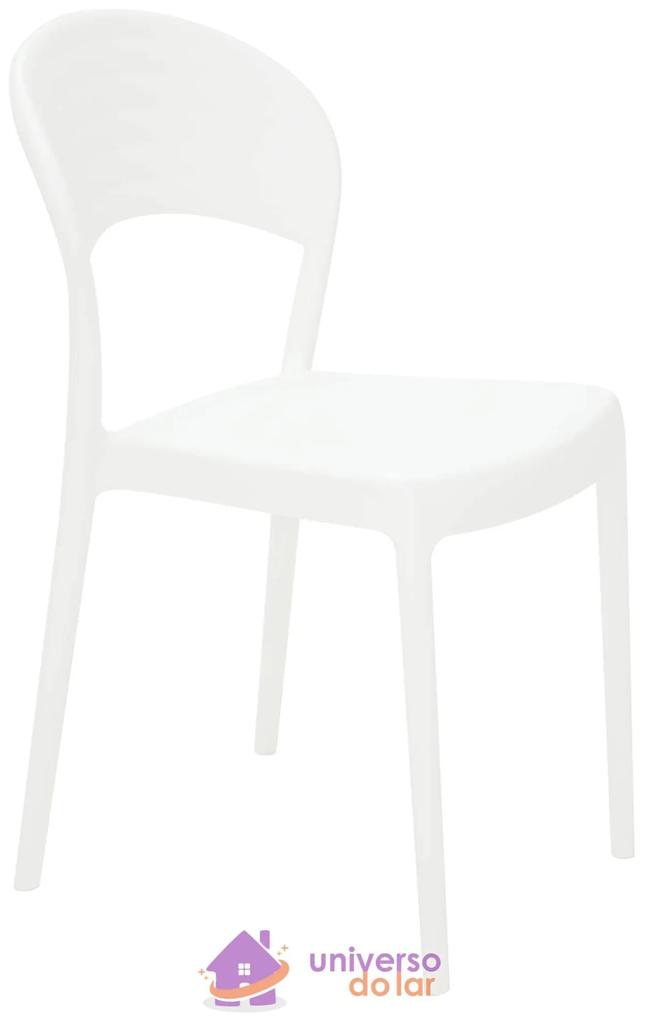 Cadeira Tramontina Sissi Branca sem Braços com Encosto Fechado em Polipropileno e Fibra de Vidro - Tramontina  Tramontina