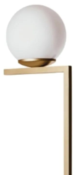 Coluna Angular Tubo Quadrado Ø26X153Cm 1Xe27 G45 / Globo Ø20Cm | Usina... (CP-M - Champagne Metálico, FOSCO)