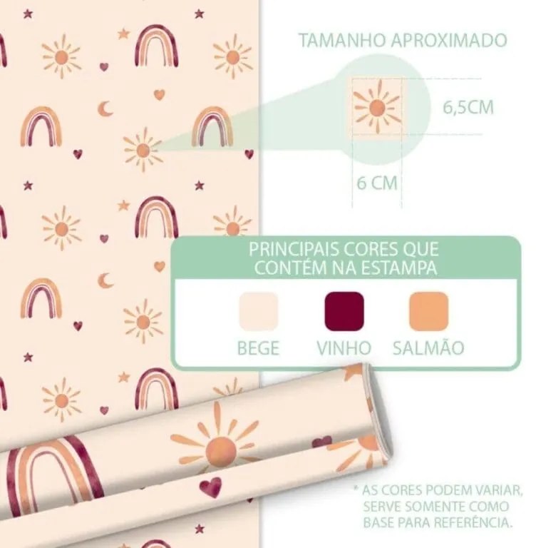 Papel Adesivo De Parede Infantil Boho Menina Delicada