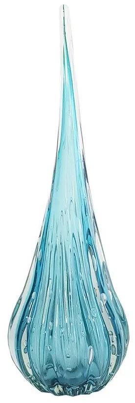 Gota Decorativa em Murano M  - Aquamarine  Aquamarine